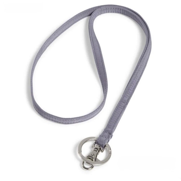 Vera Bradley Microfiber Keyring lanyard gray NWT, teachers, students, nurses, - Picture 1 of 6
